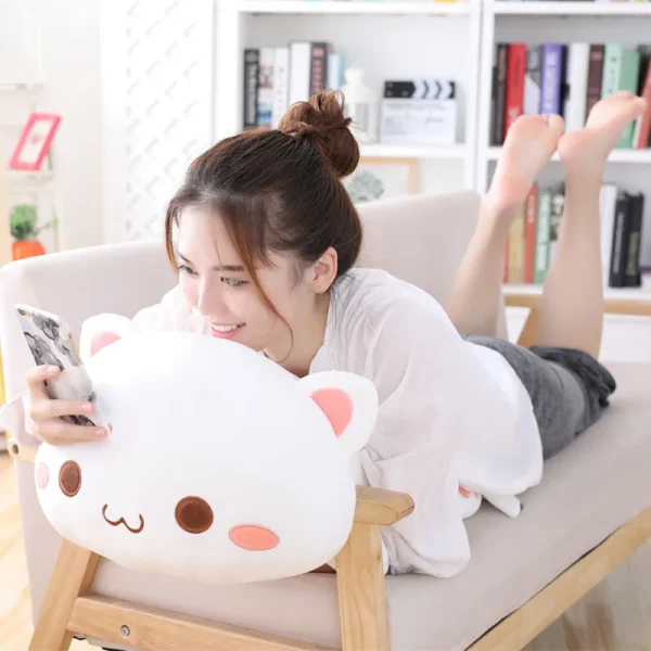 35cm Kawaii Lying Cat Plush Toys Stuffed Cute Cat Doll Lovely Animal Pillow Soft Cartoon Toys for Children Girls Christmas Gift - Image 2