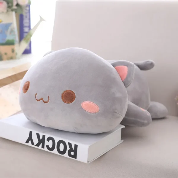 35cm Kawaii Lying Cat Plush Toys Stuffed Cute Cat Doll Lovely Animal Pillow Soft Cartoon Toys for Children Girls Christmas Gift - Image 3