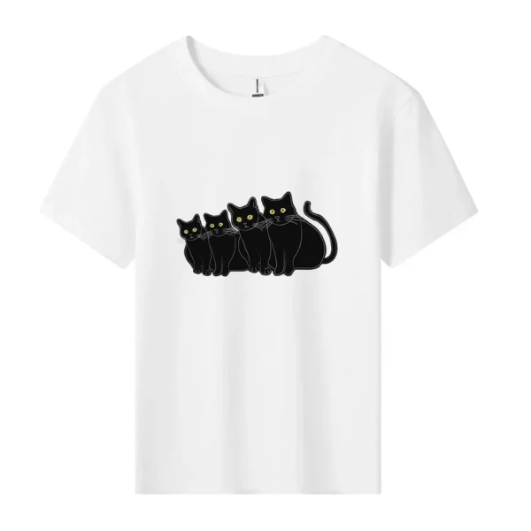 Cute Cat Short Sleeves - Image 4