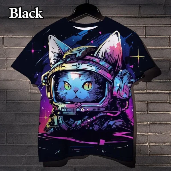 Kids Space Cat Shirts - Image 2