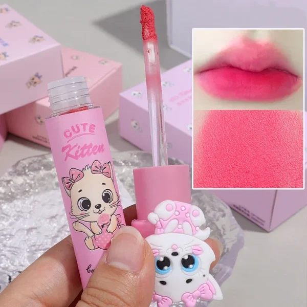 Cute Cat Velvet Lip Gloss (4 Color)