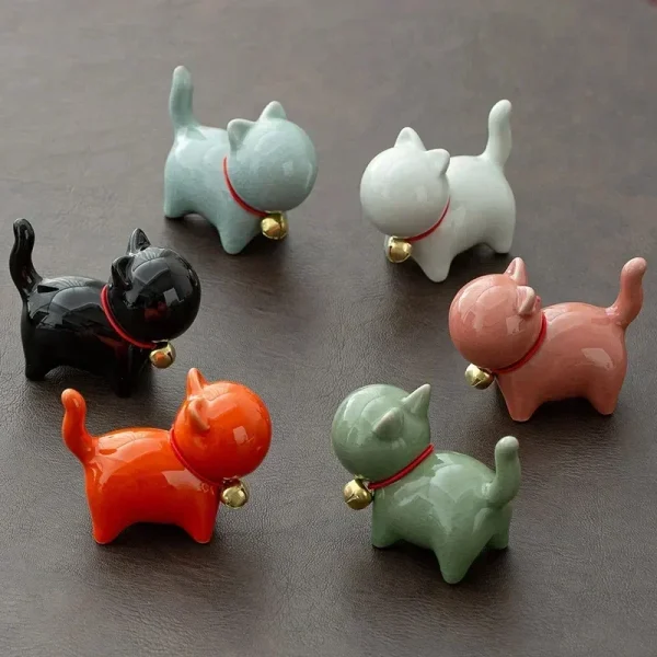 Little Bell Cat Ceramic Decoration