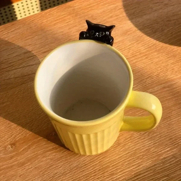 Lovely Cat Mug – Cute Ceramic Coffee Cup With Cat Design For Animal Lovers Cup For Hotel/Restaurant/Office for restaurants/cafes - Image 5