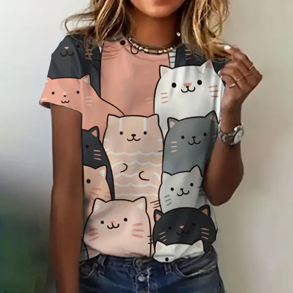 Cat Pattern Shirt - Image 3