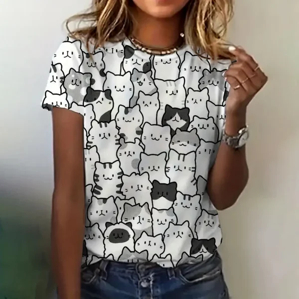 Cat Pattern Shirt