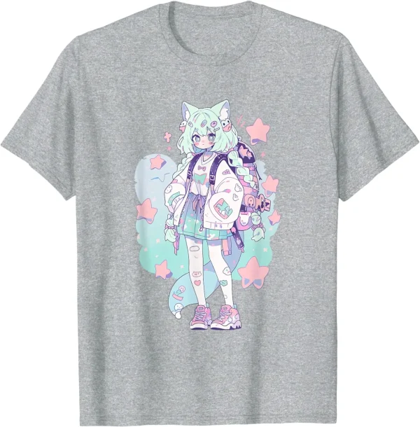 Cat Girl Pastel T-Shirt - Image 2