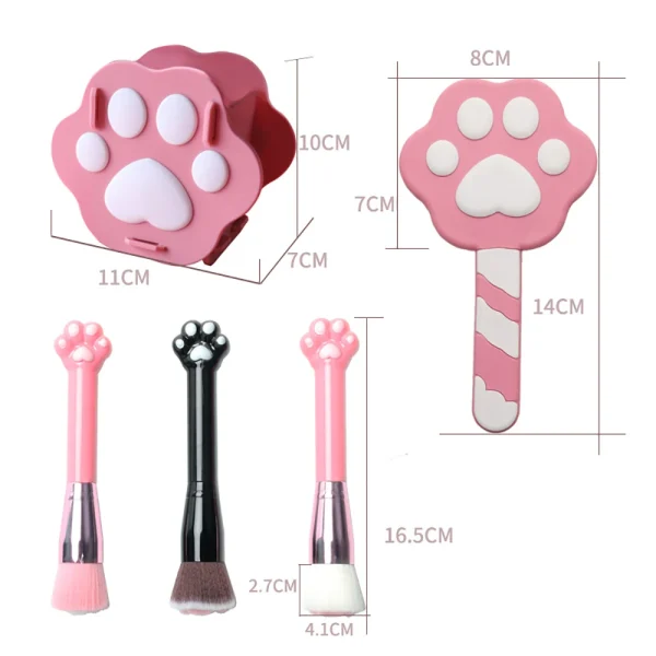 Cat Claw Kawaii Makeup Set With Box Mirror - Image 6