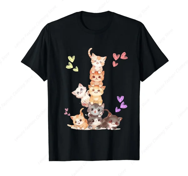 Kitty Pile Girls T-Shirt