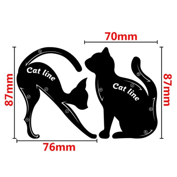 Cat Line Eyeliner Stencils - Image 6