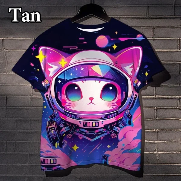 Kids Space Cat Shirts