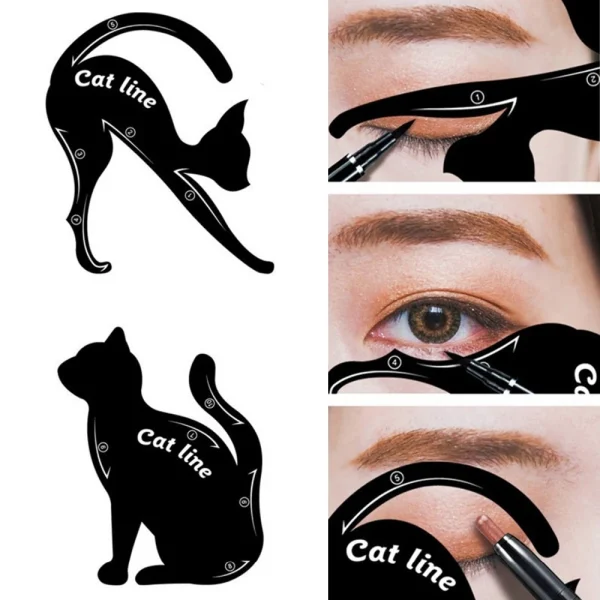 Cat Line Eyeliner Stencils - Image 2