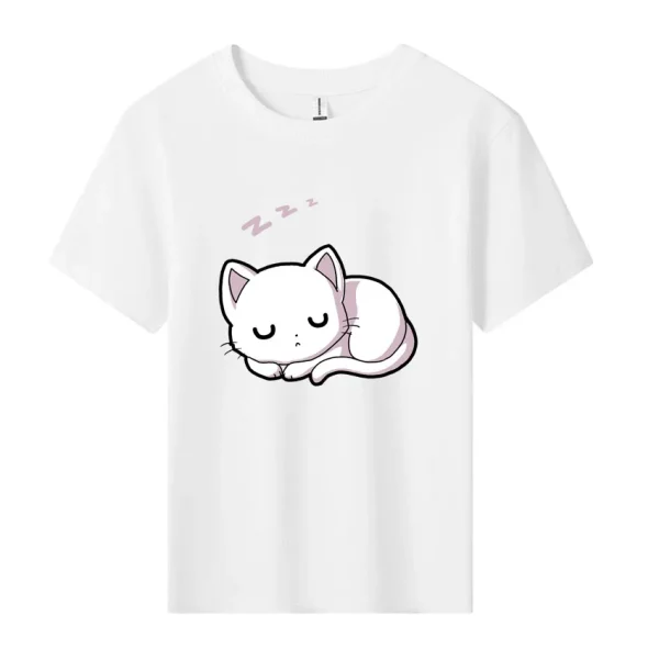 Cute Cat Short Sleeves